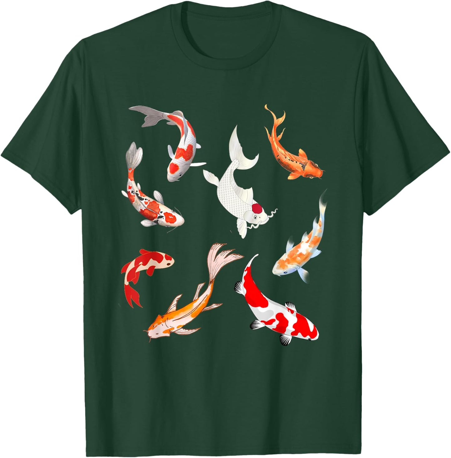 Just A Girl Who Loves Koi fish ornamental fish Fancy carp T-Shirt - T-Shirt | Forest