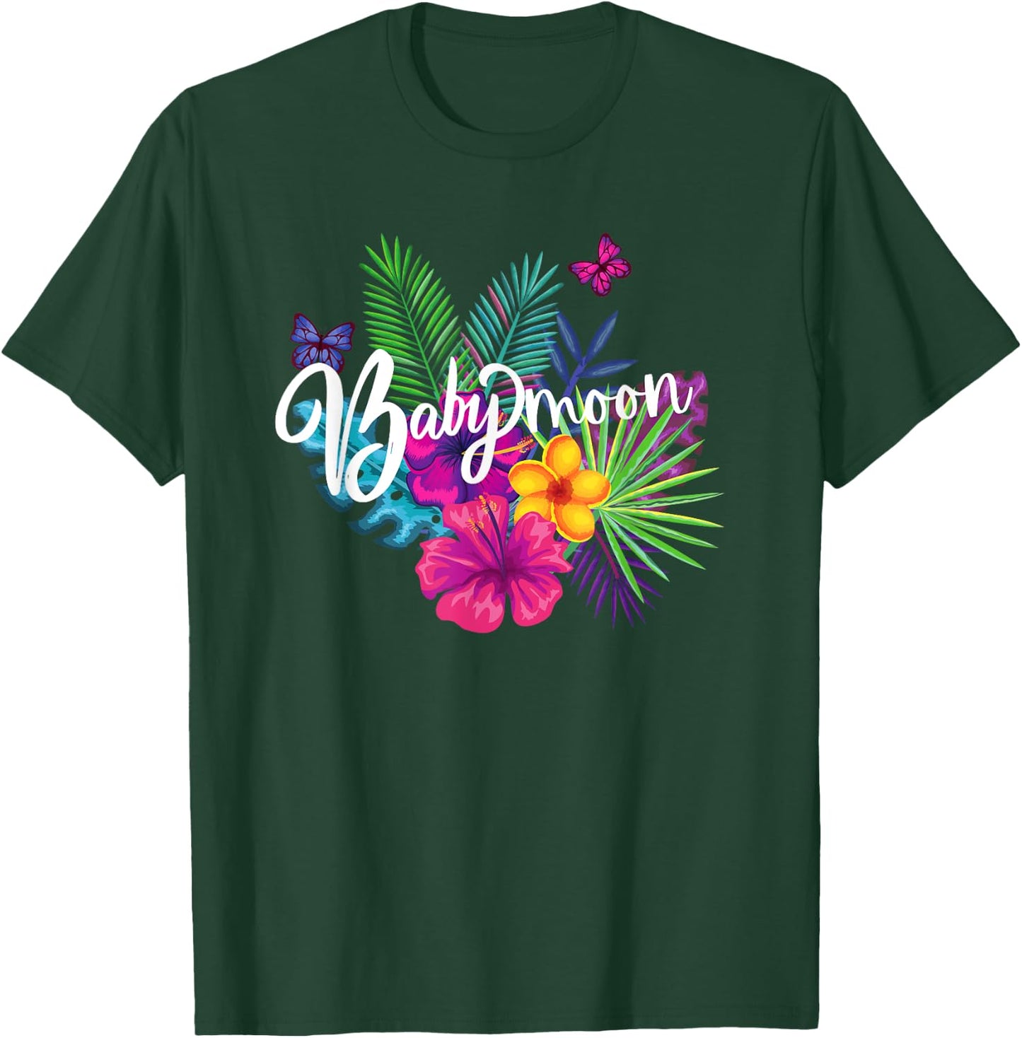 Cute Fun Babymoon Expectant Parents Trip Pregnancy Newborn T-Shirt - T-Shirt | Forest