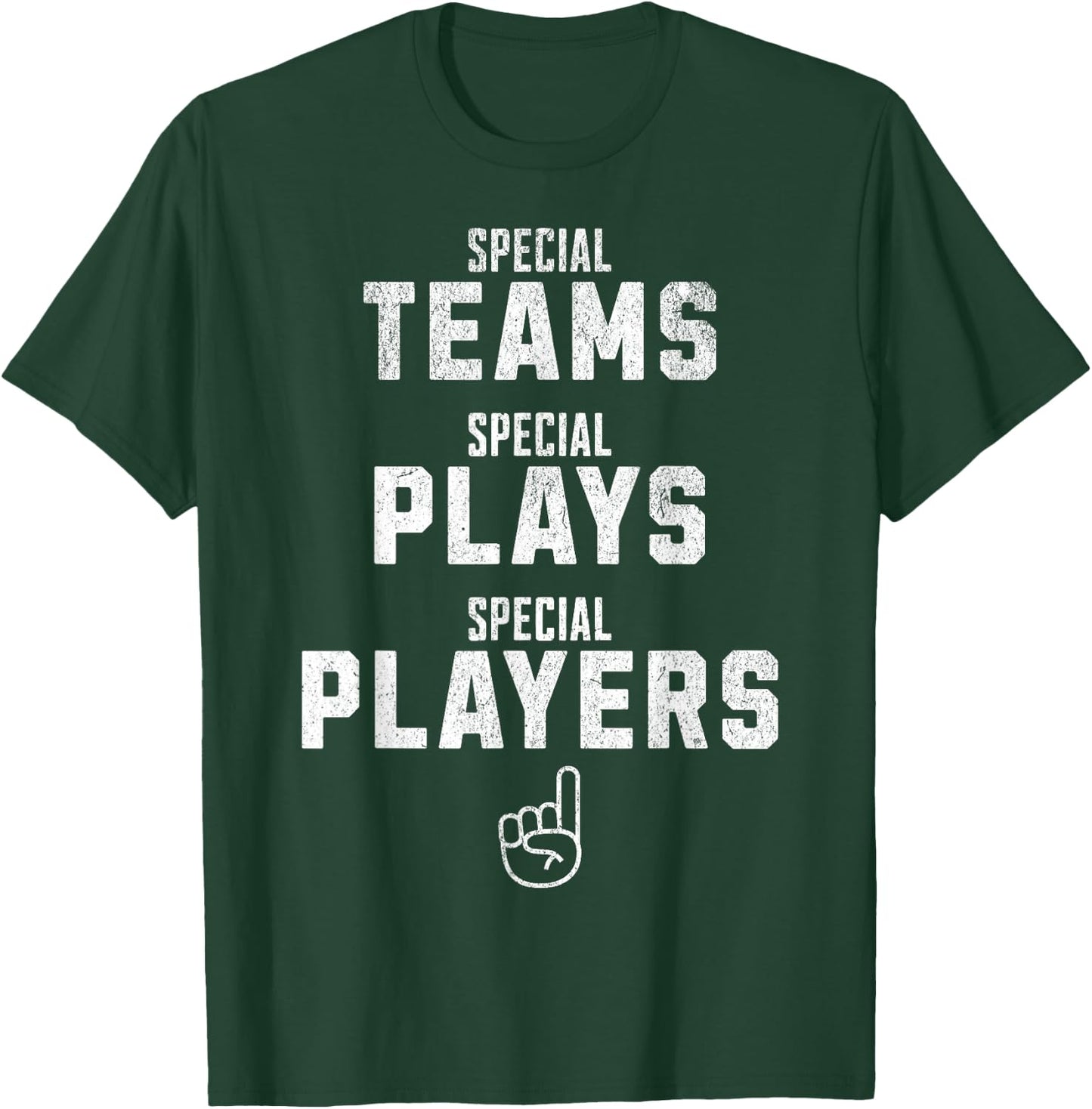 Special Teams Special Plays Special Players Funny Sketch T-Shirt - T-Shirt | Forest