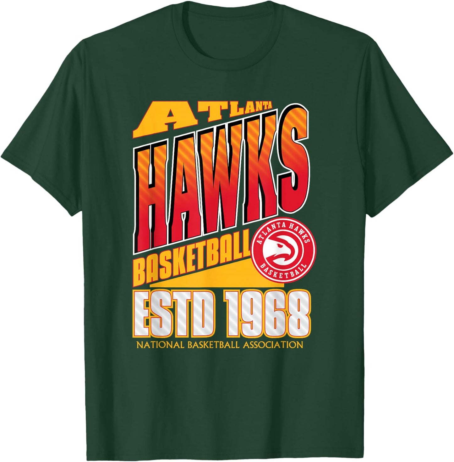 Atlanta Hawks NBA Breakaway , Men's Black Small T-Shirt - T-Shirt | Forest