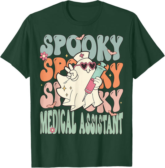 Spooky Medical Assistant Halloween Funny Costume MA T-Shirt - T-Shirt | Forest