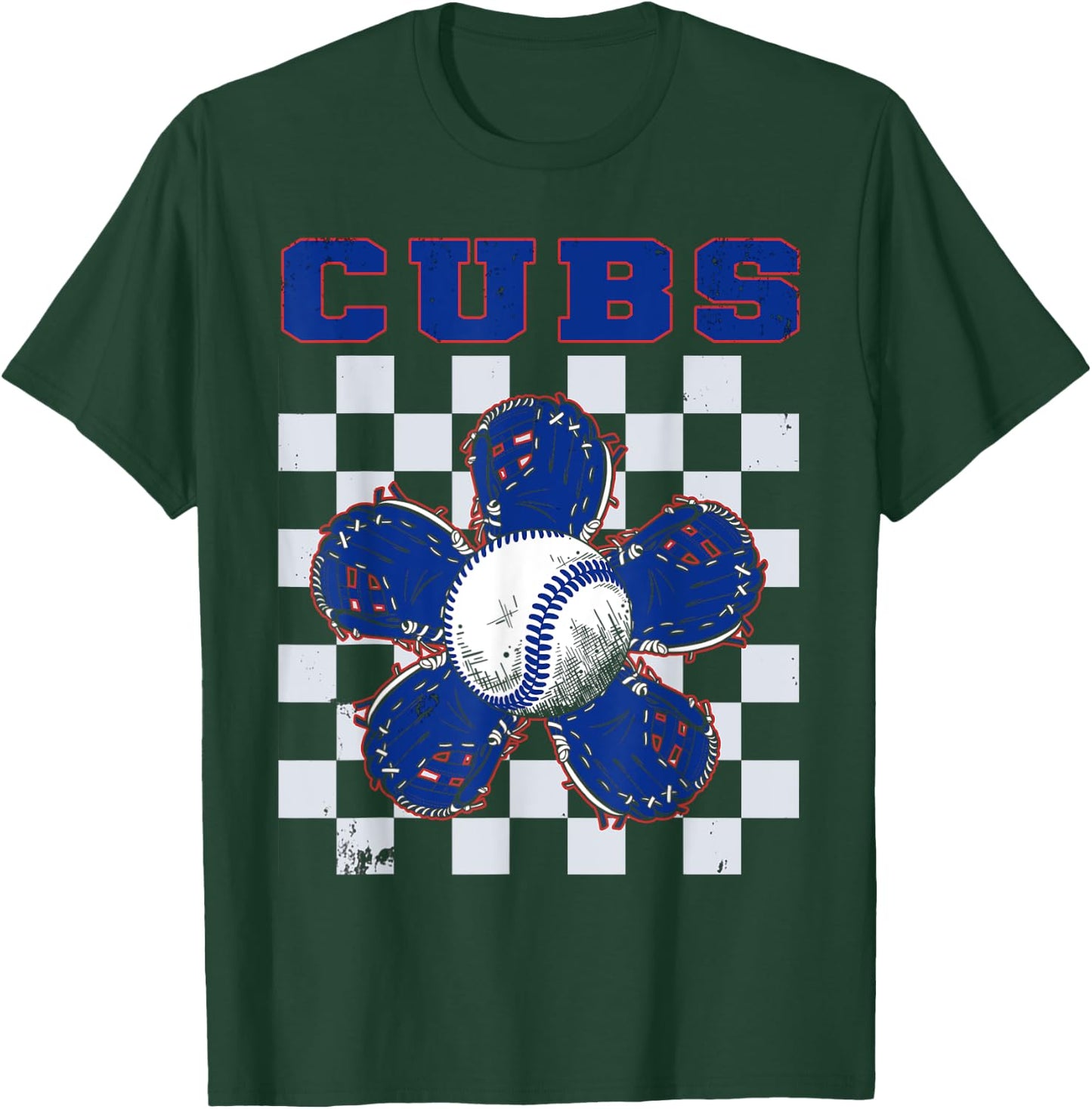 Vintage Cubs Name Throwback Classic Art Cubs Spirit Game Day T-Shirt - T-Shirt | Forest