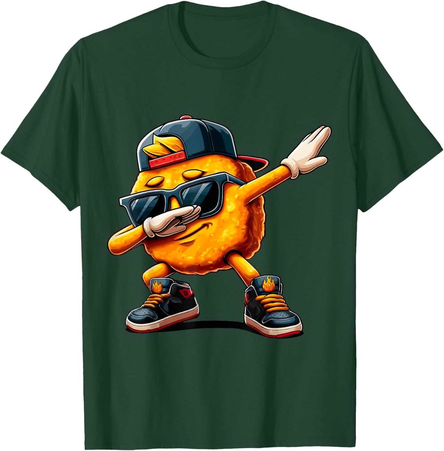 Dabbing Nugget cool Chicken Nugget lover T-Shirt - T-Shirt | Forest
