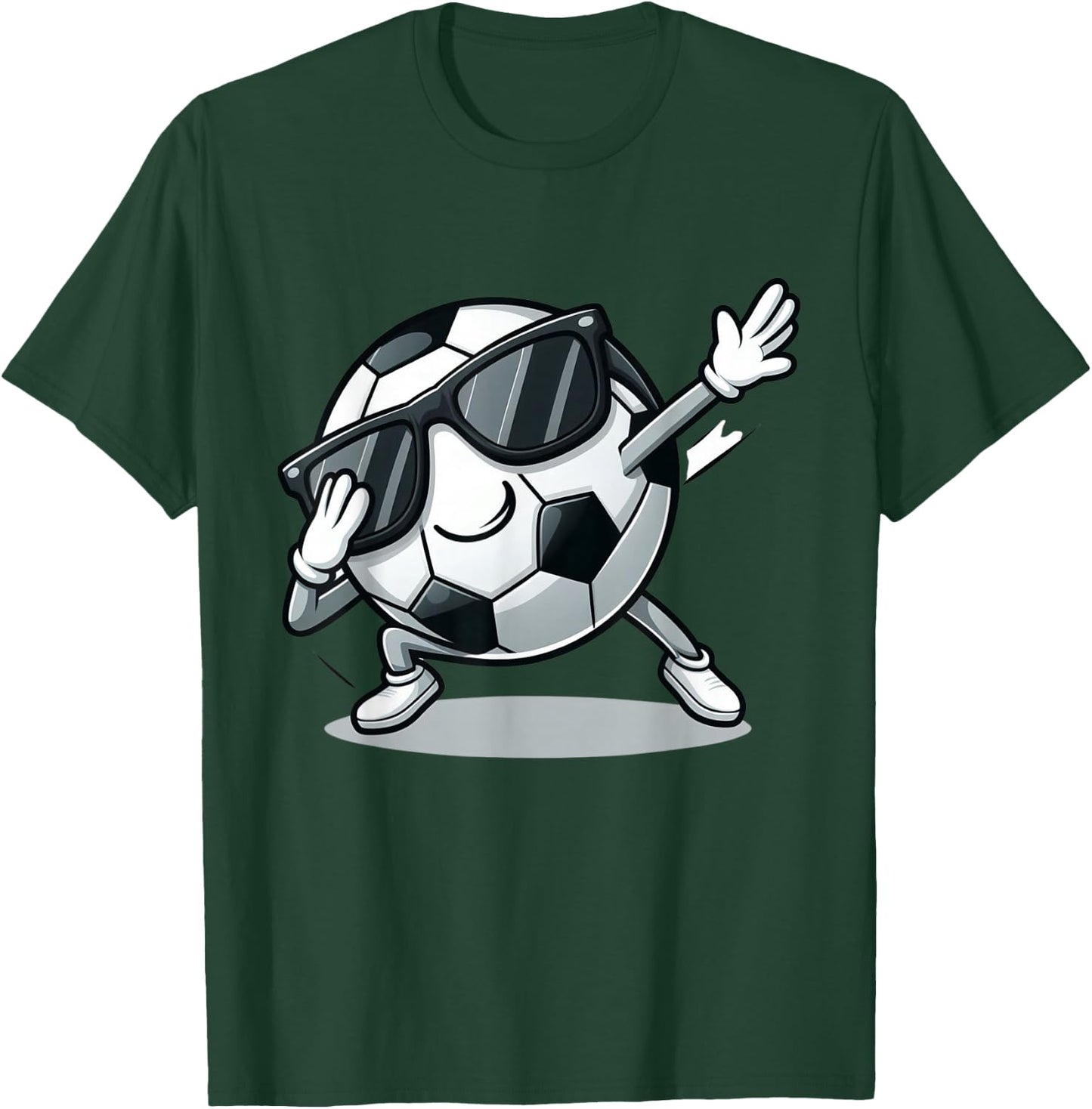 Dabbing Soccer Ball Shirt Funny Boys Men Women Sports Player T-Shirt - T-Shirt | Forest