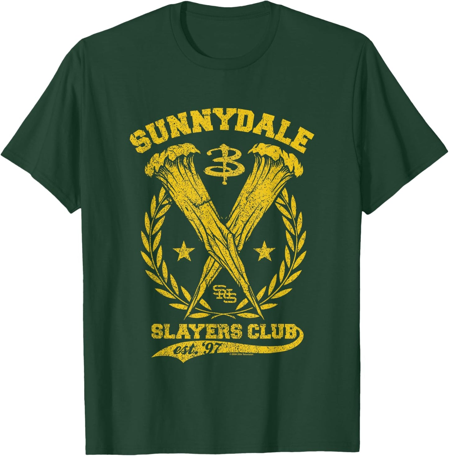 Buffy The Vampire Slayer Sunnydale Slayers Club Collegiate T-Shirt - T-Shirt | Forest