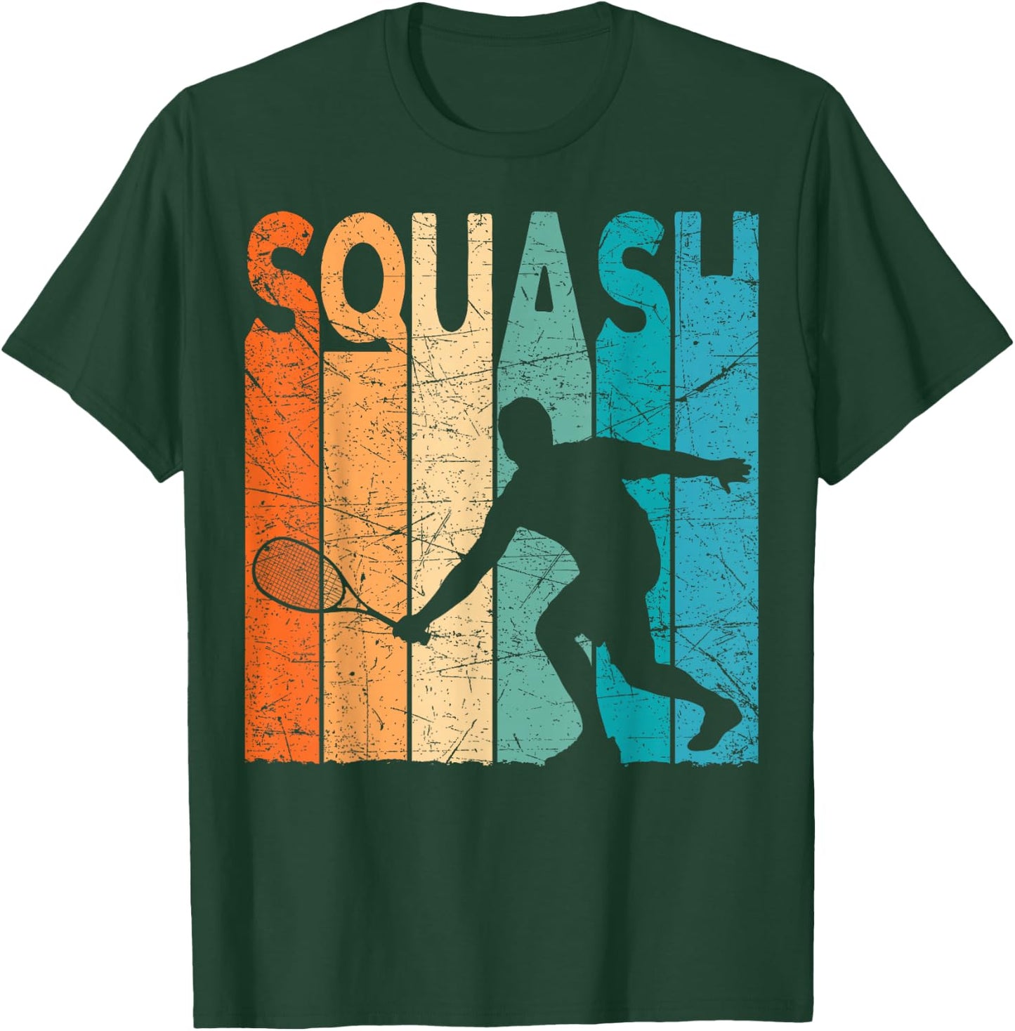 Squash Vintage Squash Player Retro Squash Lover T-Shirt - T-Shirt | Forest