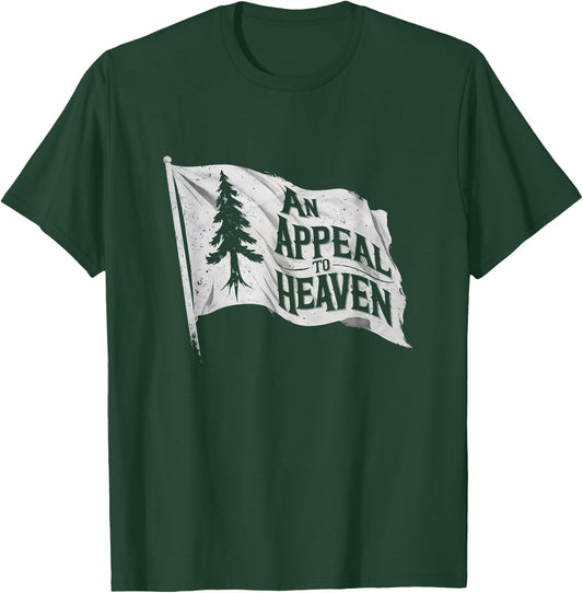 4th of July An Appeal To Heaven Flag Pine Tree Flag T-Shirt - T-Shirt | Forest