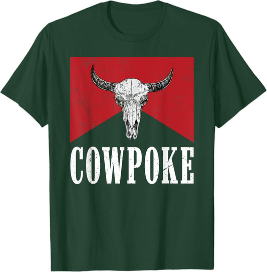 Western Cowpoke, I'm Just a Cowpoke In The Big Rodeo Retro T-Shirt - T-Shirt | Forest