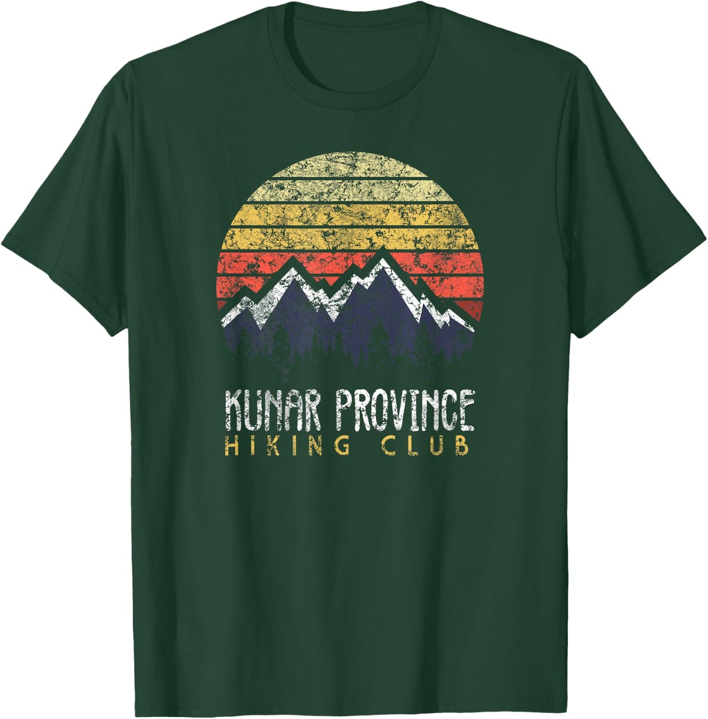 American Marauder: Afghanistan Camping Kunar Hiking Club T-Shirt - T-Shirt | Forest