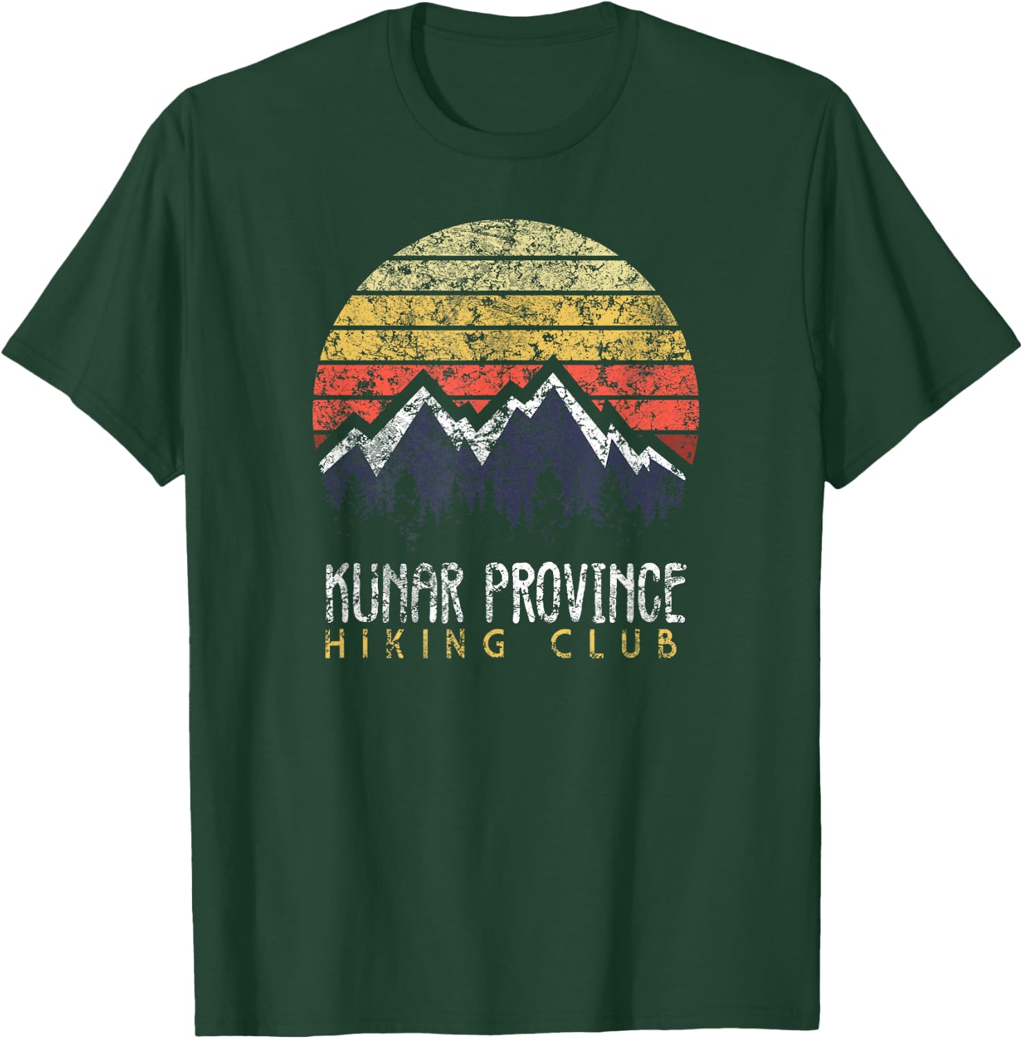 American Marauder: Afghanistan Camping Kunar Hiking Club T-Shirt - T-Shirt | Forest