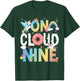 Retro On Cloud Nine Flower Happy 9th Birthday 9 Years Old T-Shirt - T-Shirt | Forest