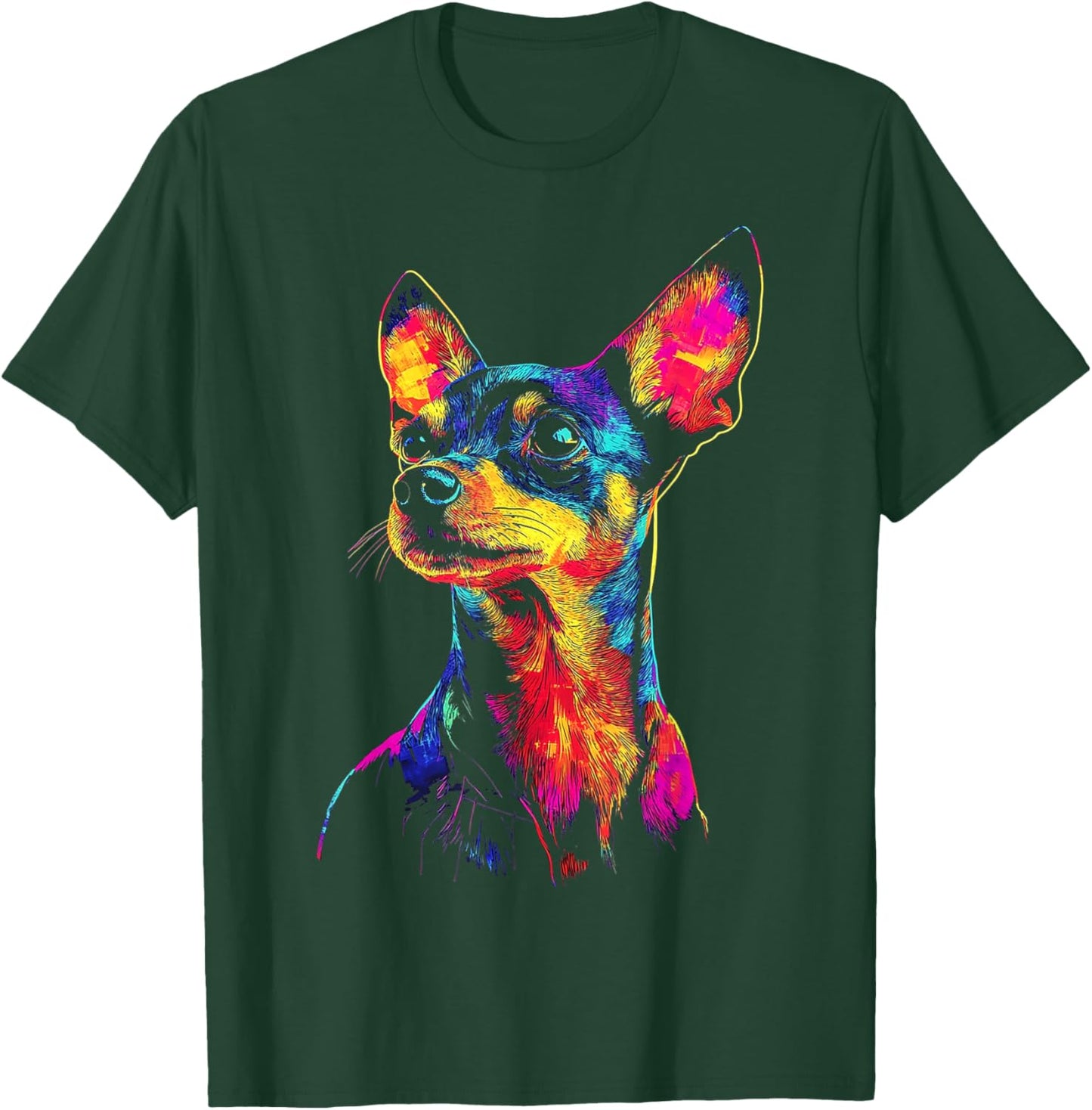 Miniature Pinscher Dog Motif Pet Artwork Miniature Pinscher Women Kids T-Shirt - T-Shirt | Forest