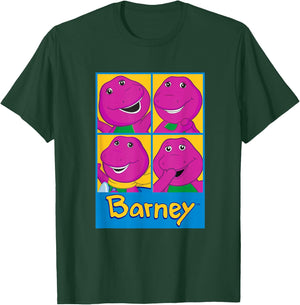 Barney - Barney Grid T-Shirt - T-Shirt | Forest