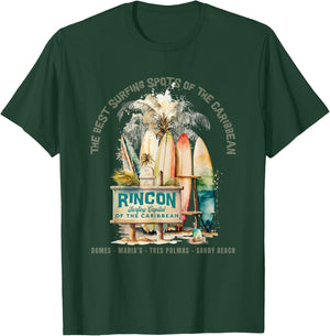 Rincon PR Surfing Capital of the Caribbean Surfers Wipeout T-Shirt - T-Shirt | Forest