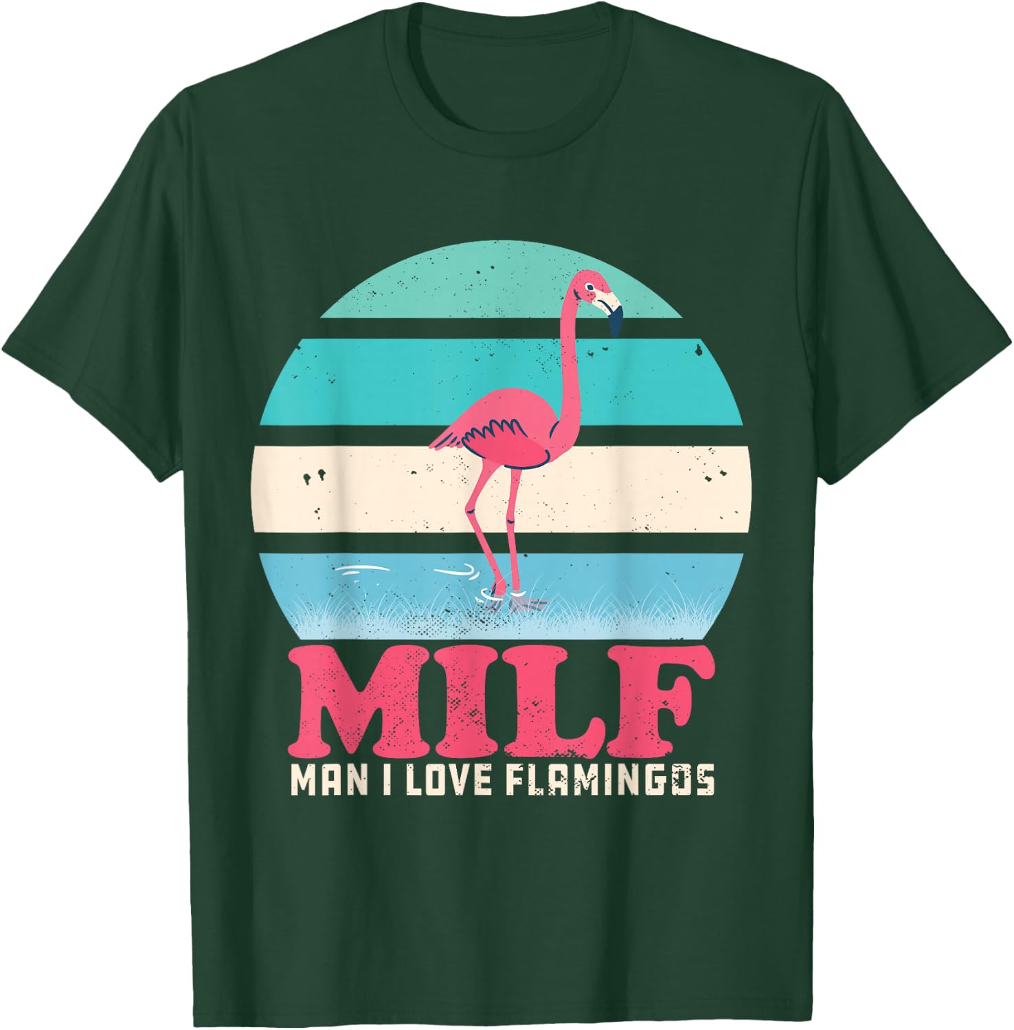 I Love Flamingos Vintage T-Shirt - T-Shirt | Forest