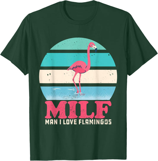 I Love Flamingos Vintage T-Shirt - T-Shirt | Forest