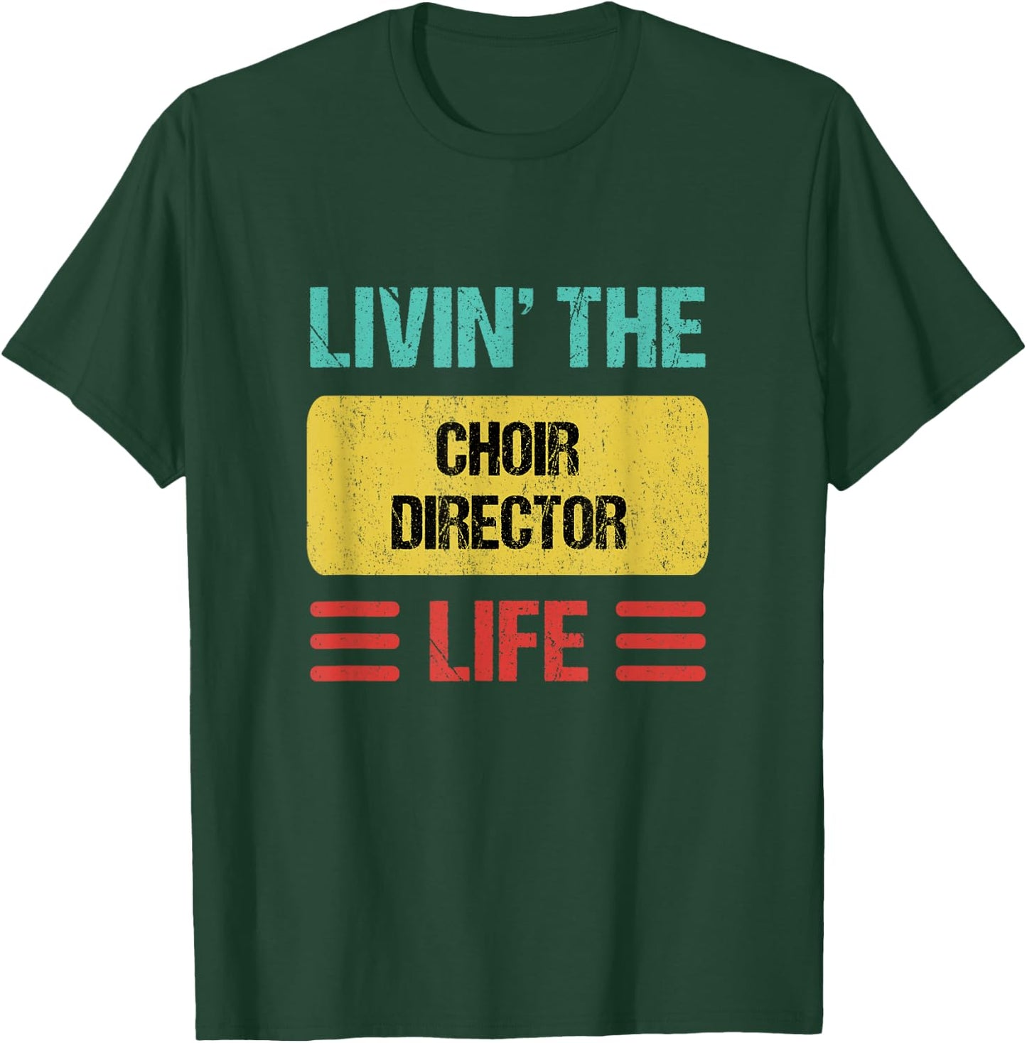 Choir Director Shirts & Gifts -Adults Black Small Modern Short Sleeve T-Shirt - T-Shirt | Forest