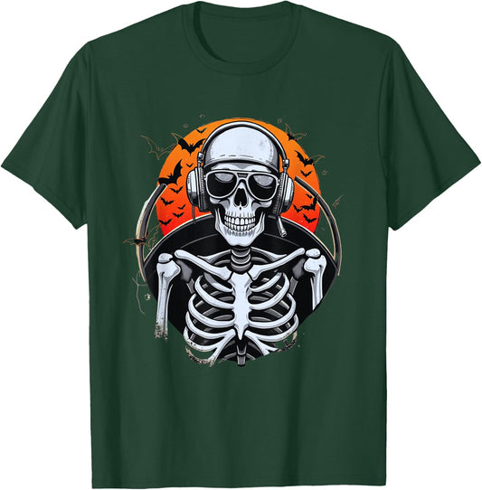 Skeleton pilot | Halloween airplane | Halloween pilot T-Shirt - T-Shirt | Forest