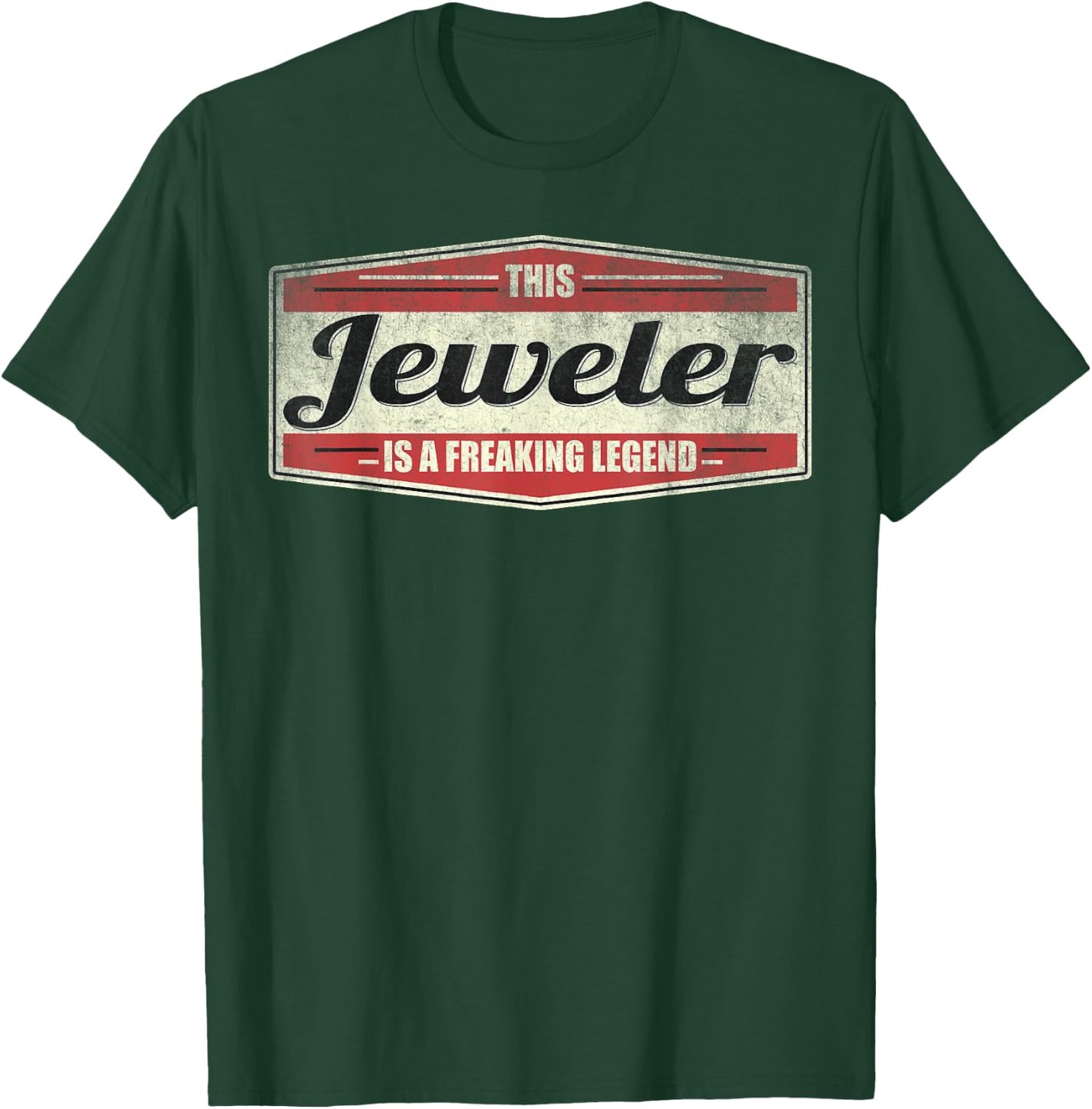 Funny Profession Quote Vintage Jeweler T-Shirt - T-Shirt | Forest