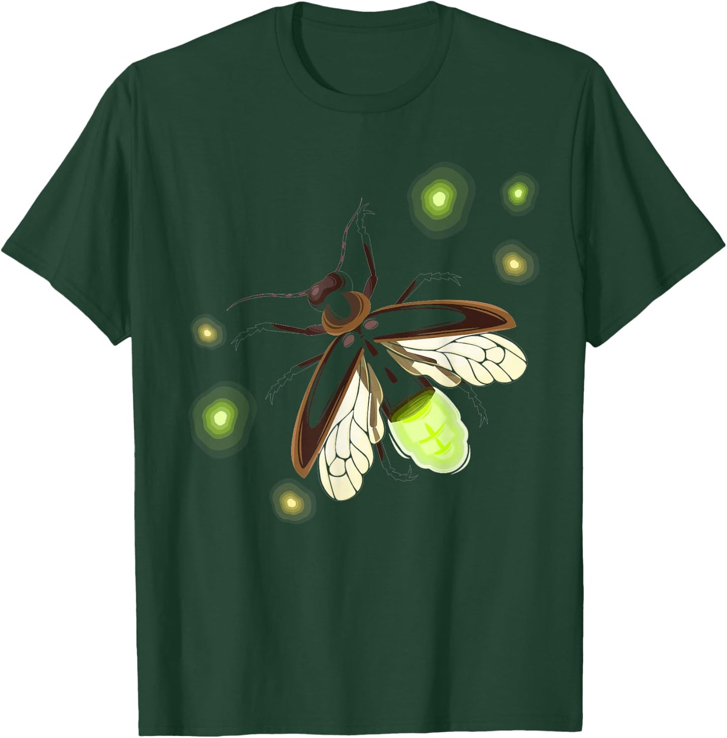 Fireflies Nature Camping Insect T-Shirt - T-Shirt | Forest
