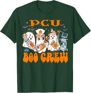 PCU Nurse Halloween Anesthetist Boo Crew Squad T-Shirt - T-Shirt | Forest