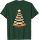 X-mas Breakfast Pastry and Baked Treat -Adults and Kids Blue Small Modern Christmas Everything Bagel with Cream Cheese Christmas Tree T-Shirt - T-Shirt | Forest