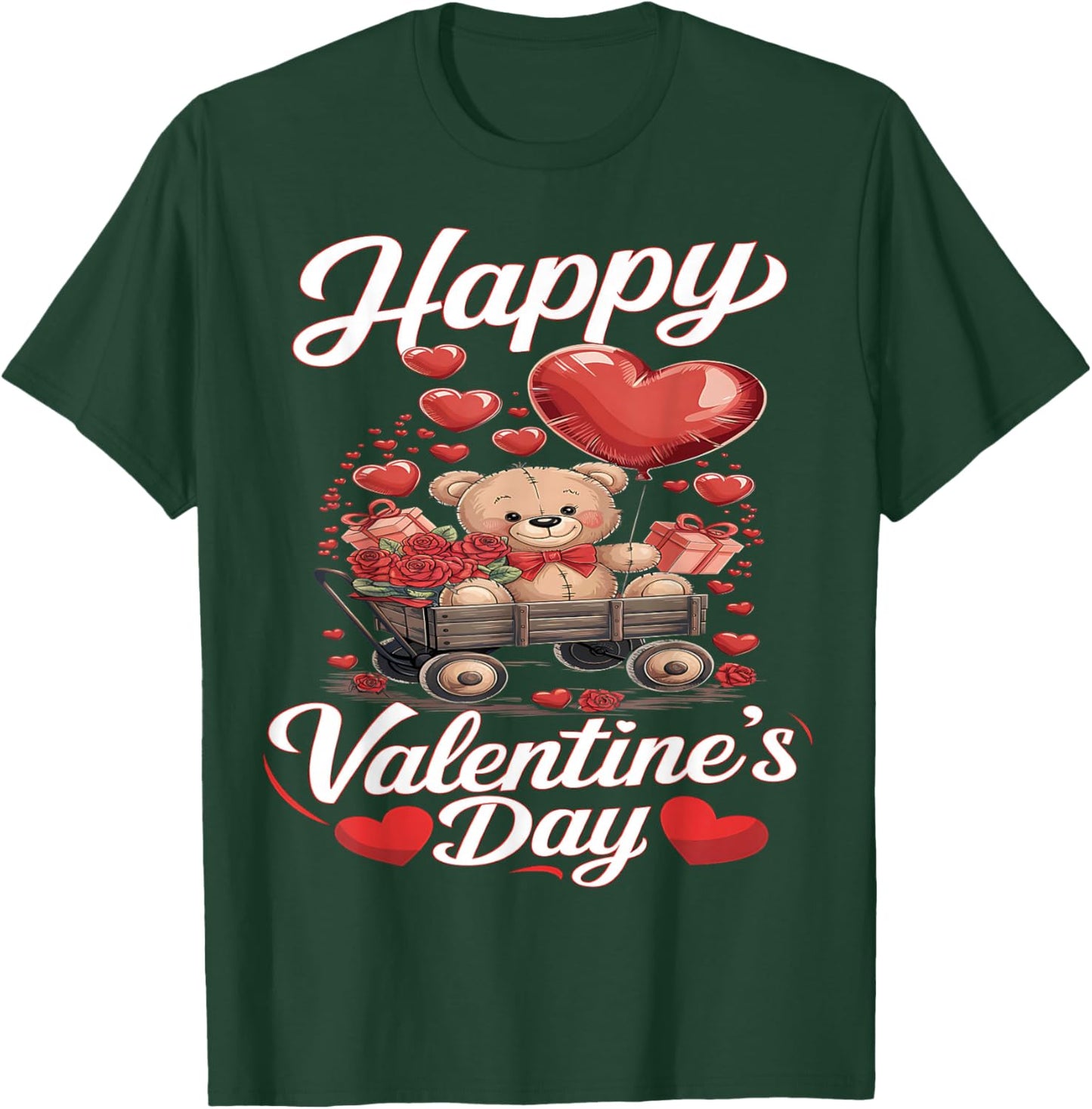 Happy Valentines Day Shirts Women Cute Valentine T-Shirt - T-Shirt | Forest