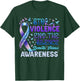 Family Domestic Violence Awareness Purple Ribbon T-Shirt - T-Shirt | Forest