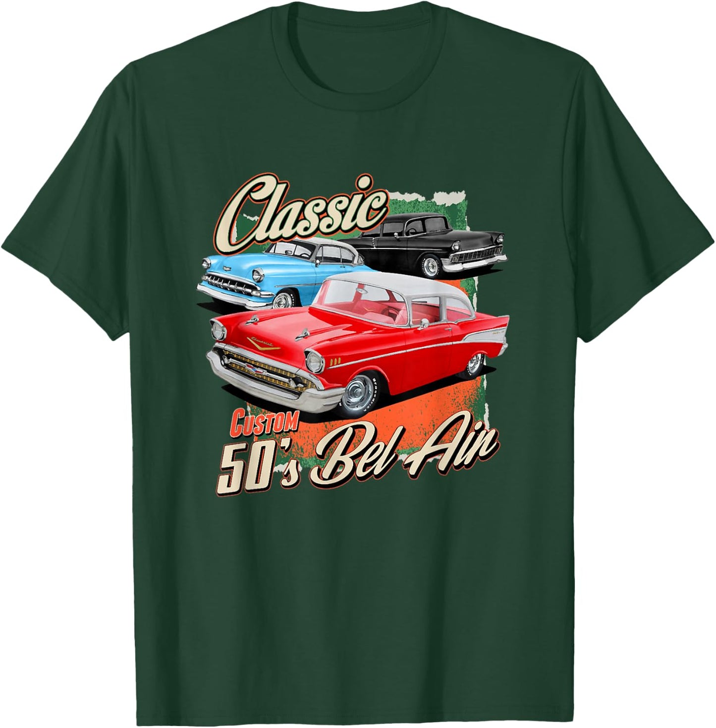 50s Bel Air Vintage Classic Car 1953 1955 1956 1957 57 55 T-Shirt - T-Shirt | Forest