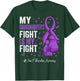 Purple Ribbon Granddaughter Chiari Malformation Awareness T-Shirt - T-Shirt | Forest