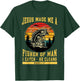 Christian Fisherman Jesus Made Me a Fisher of Man Religious T-Shirt - T-Shirt | Forest