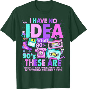 90s Theme Nostalgia Kids Idea & 90s 80s Decades Outfit Idea T-Shirt - T-Shirt | Forest