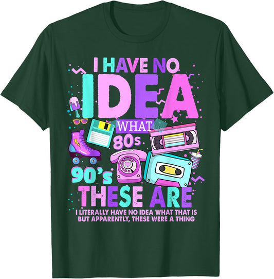90s Theme Nostalgia Kids Idea & 90s 80s Decades Outfit Idea T-Shirt - T-Shirt | Forest