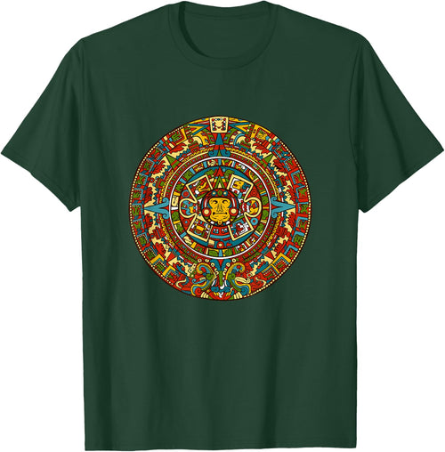 Aztec , Mexico Calendar Pattern Style Sun Design