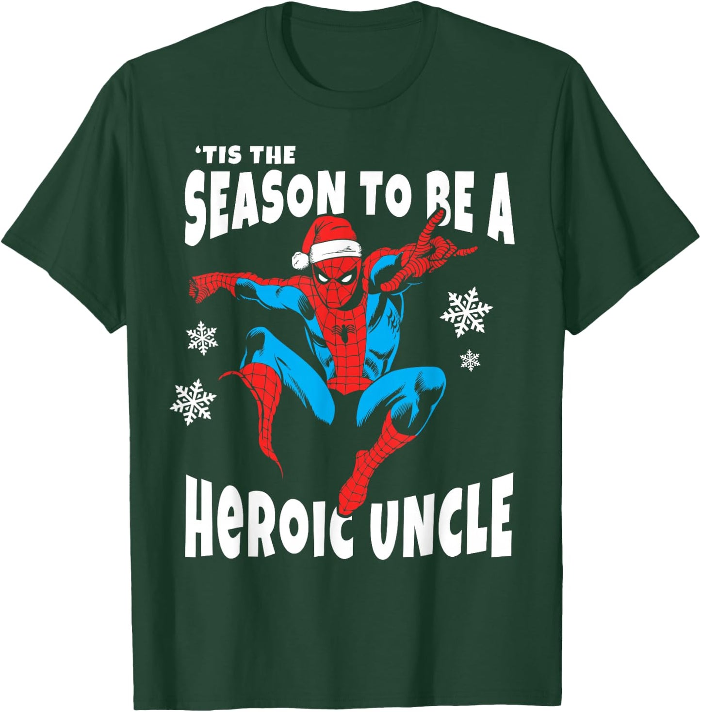 Marvel Spider-Man Season To Be A Heroic Uncle T-Shirt - T-Shirt | Forest