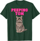 Peeping Tom Cat with Spectacles T-Shirt - T-Shirt | Forest