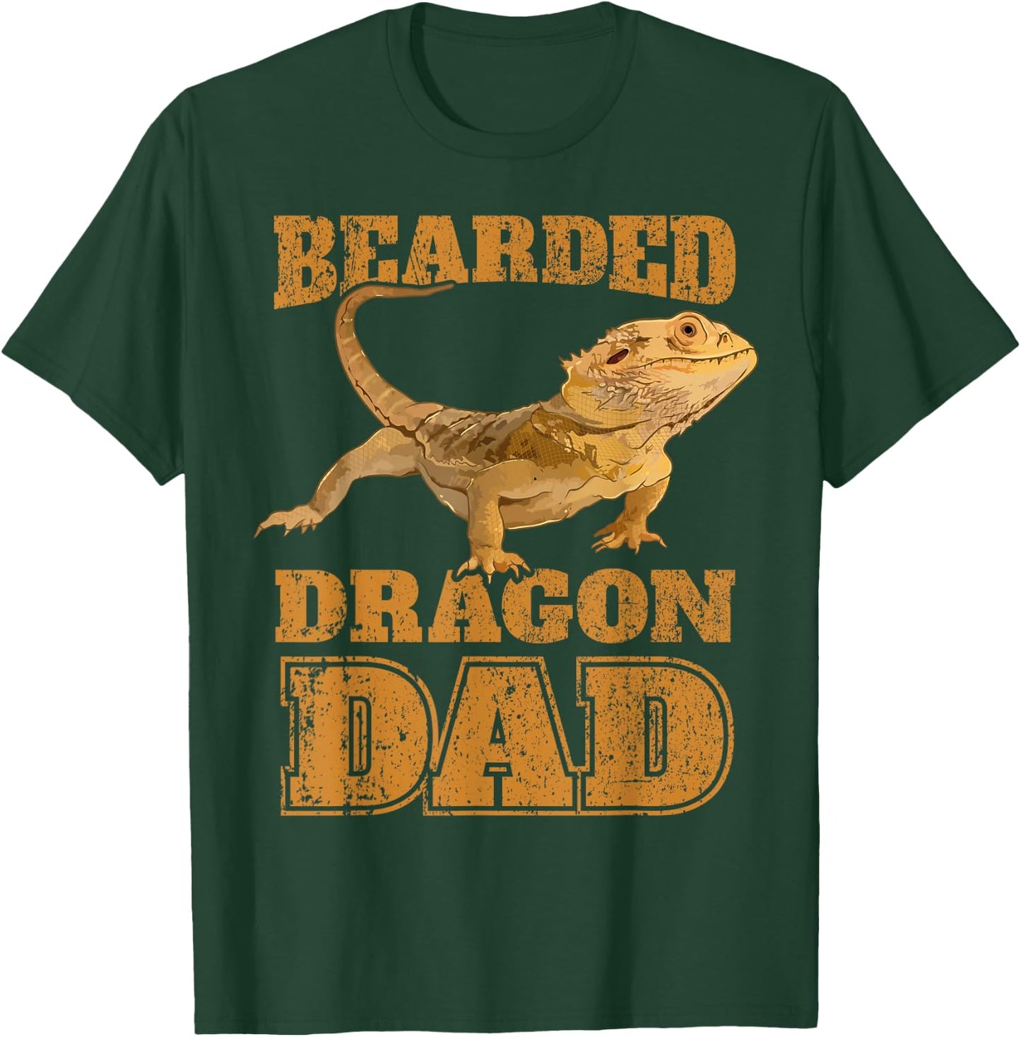 Bearded Dragon Dad Papa Bearded Dragon Father T-Shirt - T-Shirt | Forest