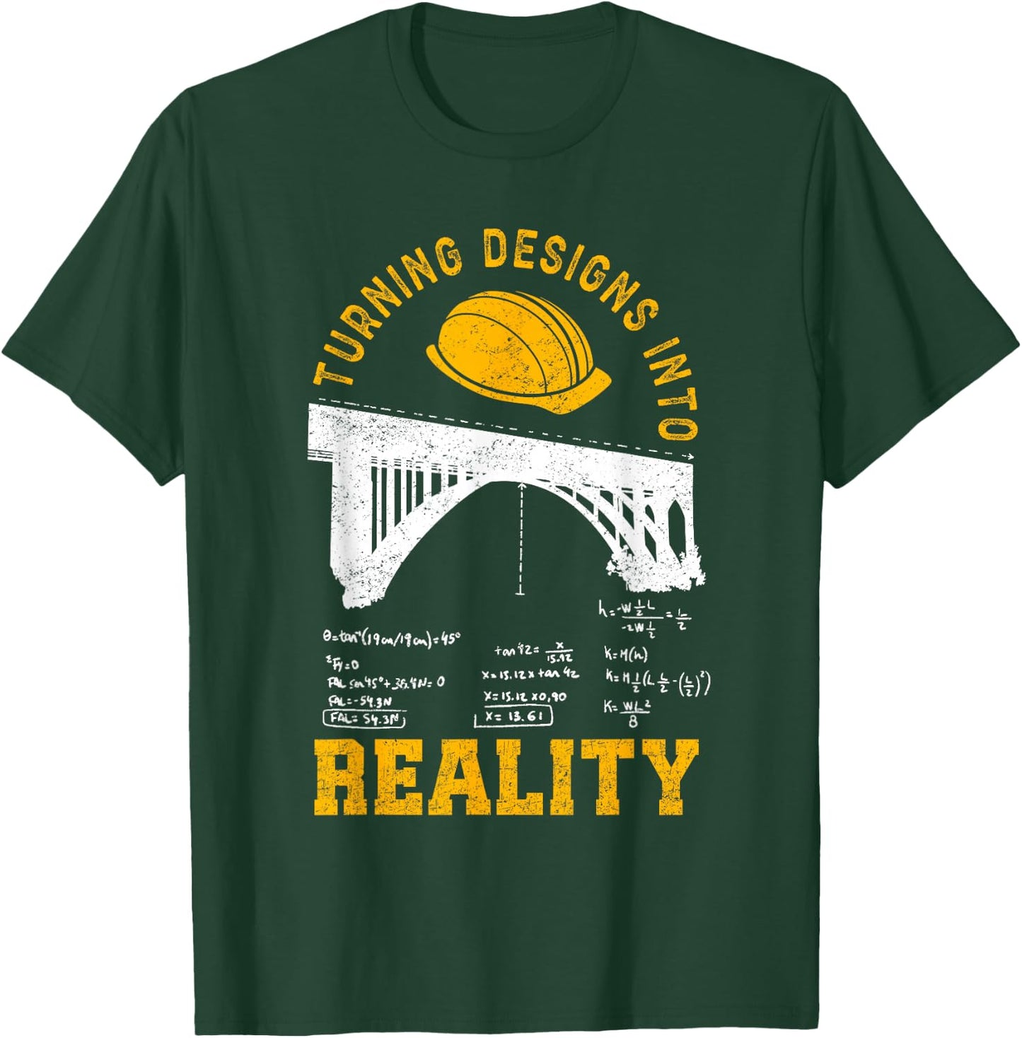 Civil Engineer Design Men Student Woman Mechanical T-Shirt - T-Shirt | Forest