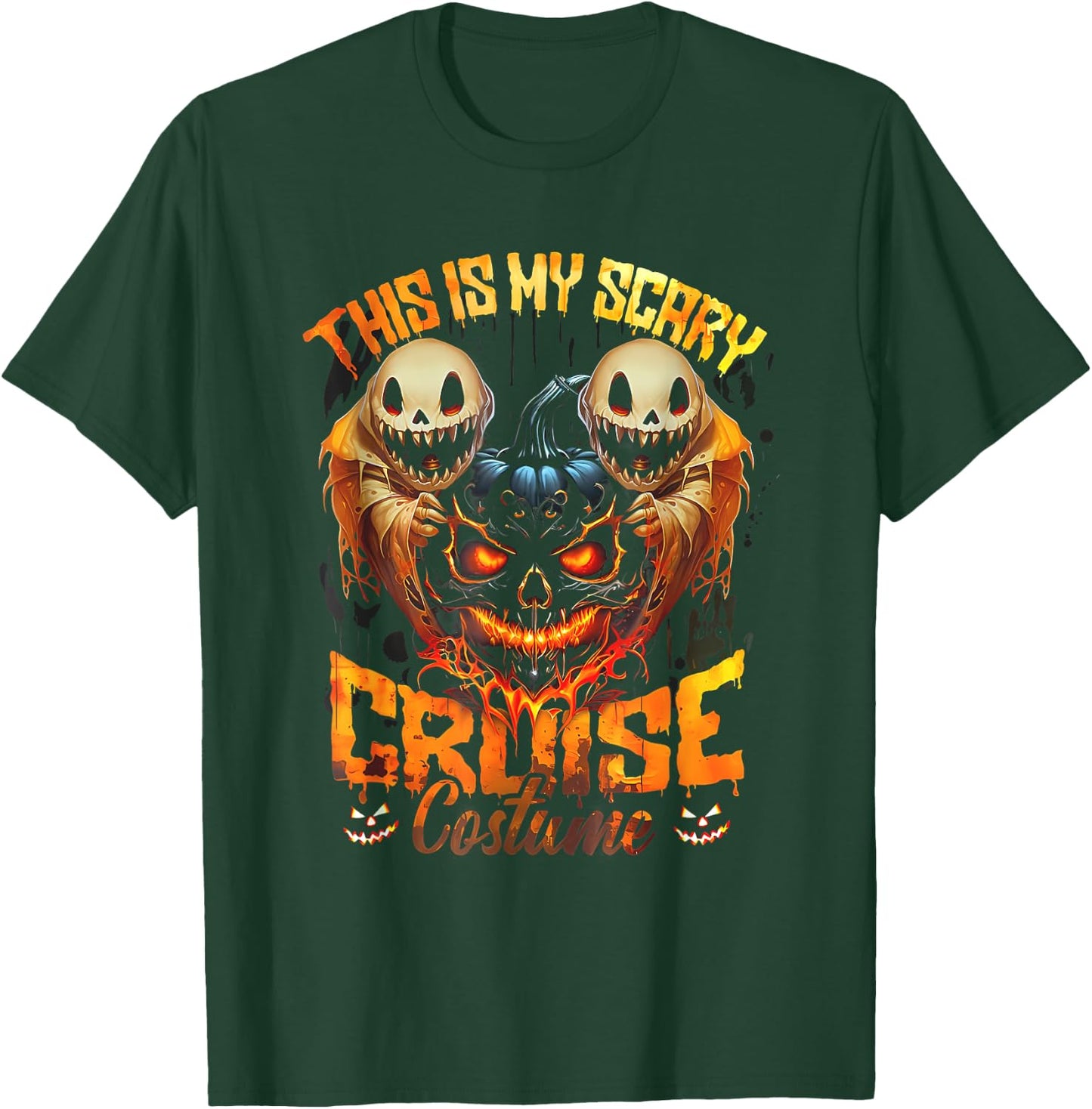 This Is My Scary Cruise Costume Devil Ghost Horror Halloween T-Shirt - T-Shirt | Forest