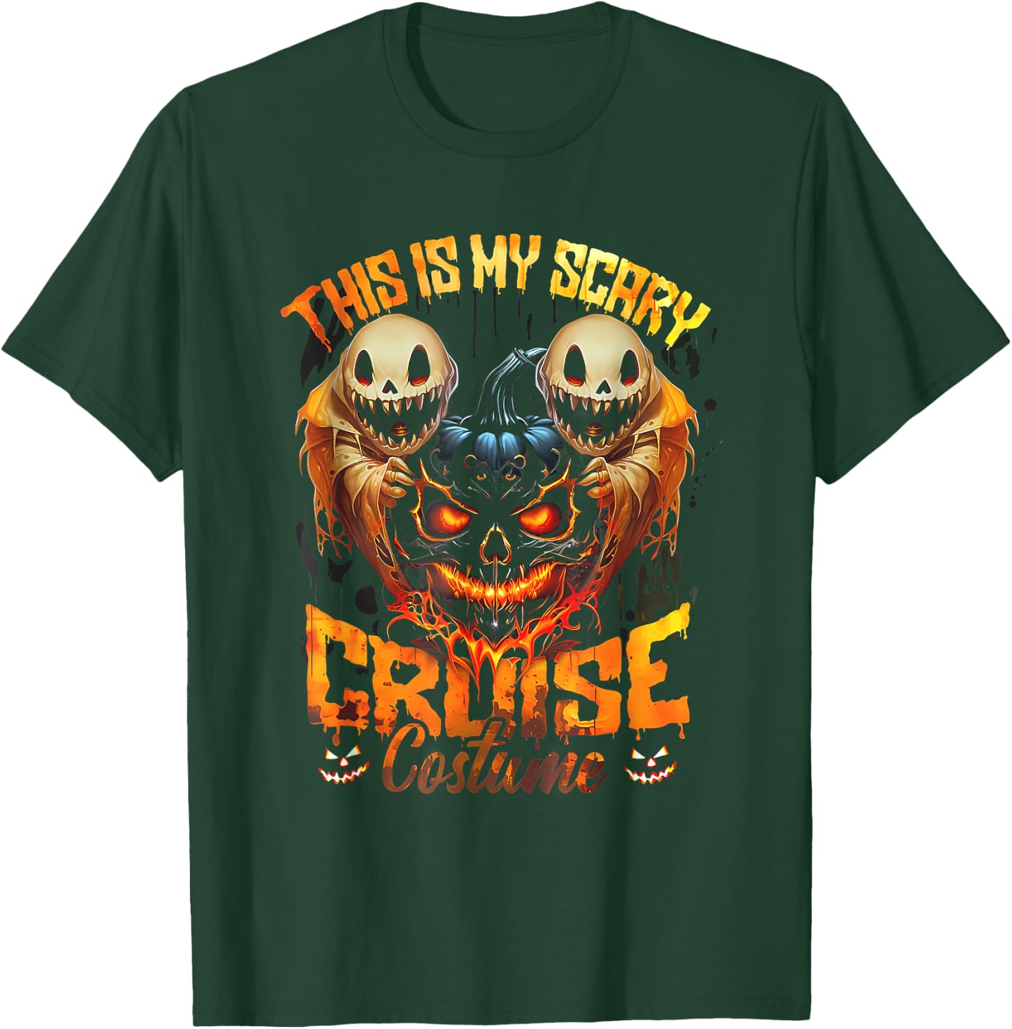 This Is My Scary Cruise Costume Devil Ghost Horror Halloween T-Shirt - T-Shirt | Forest