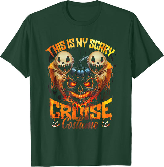 This Is My Scary Cruise Costume Devil Ghost Horror Halloween T-Shirt - T-Shirt | Forest