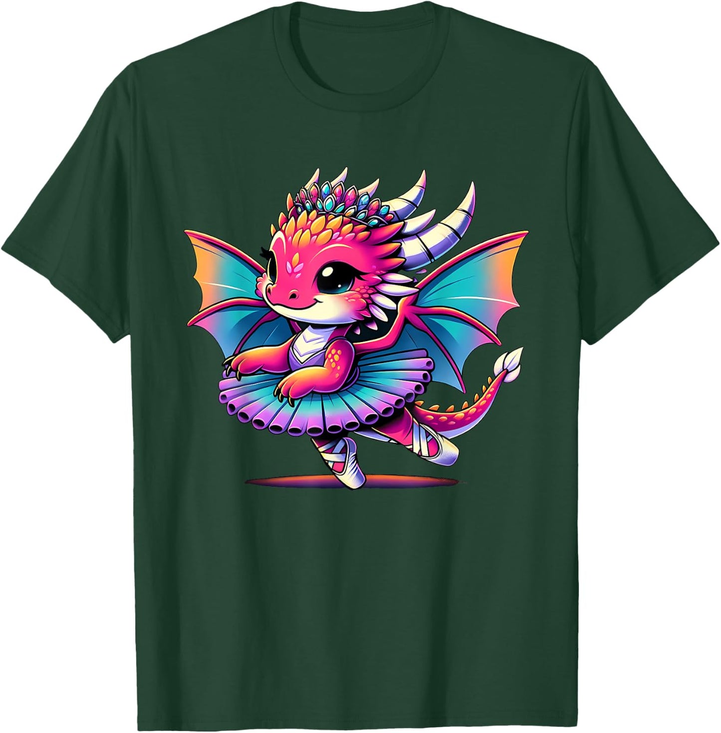 Ballerina Dragon Dancing T-Shirt - T-Shirt | Forest