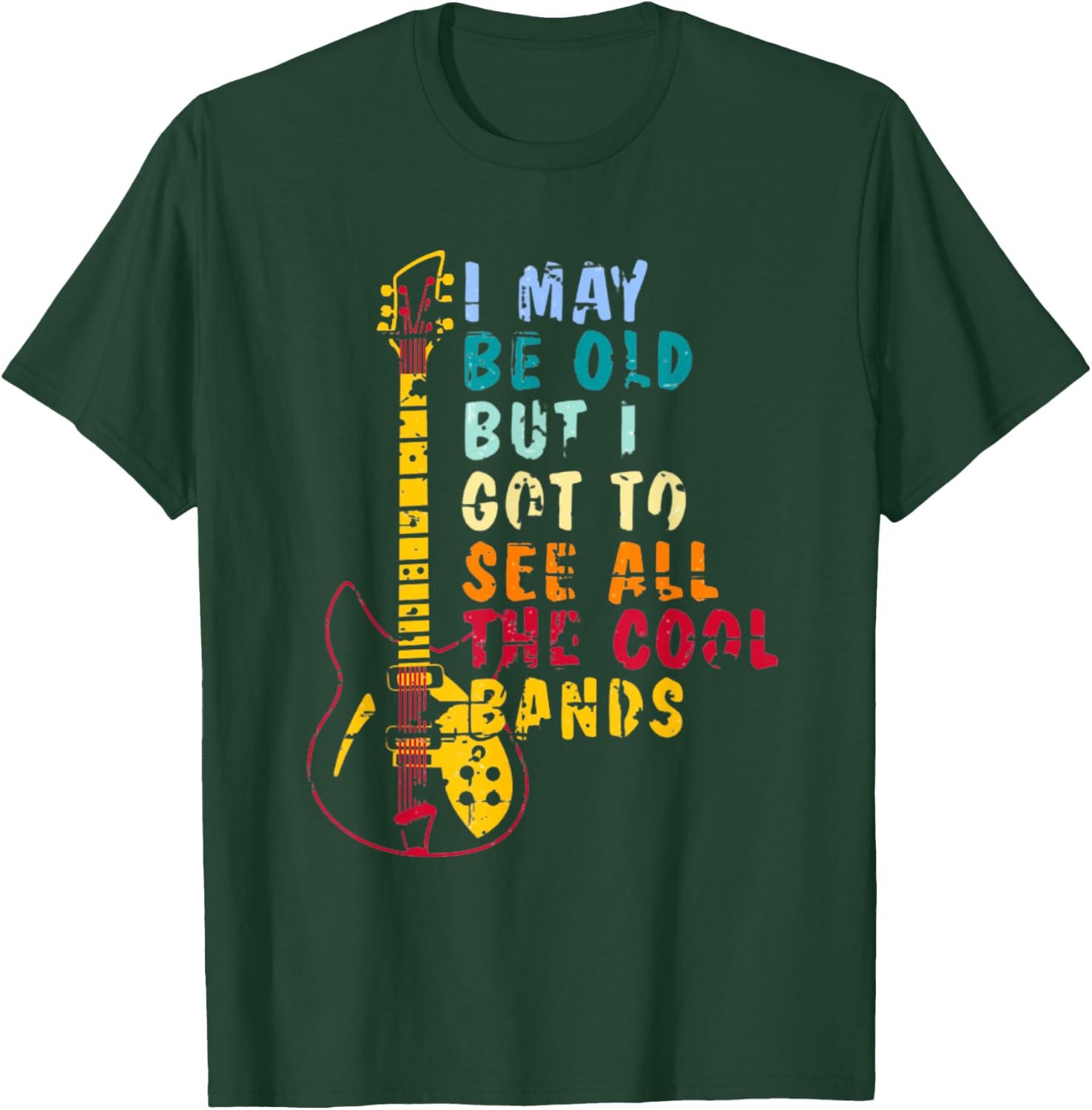I May Be Old But I Got To See All The Cool Bands Graphic Women Kids T-Shirt - T-Shirt | Forest