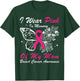 I Wear Pink In Memory Of My Mom Butterfly Breast Cancer T-Shirt - T-Shirt | Forest