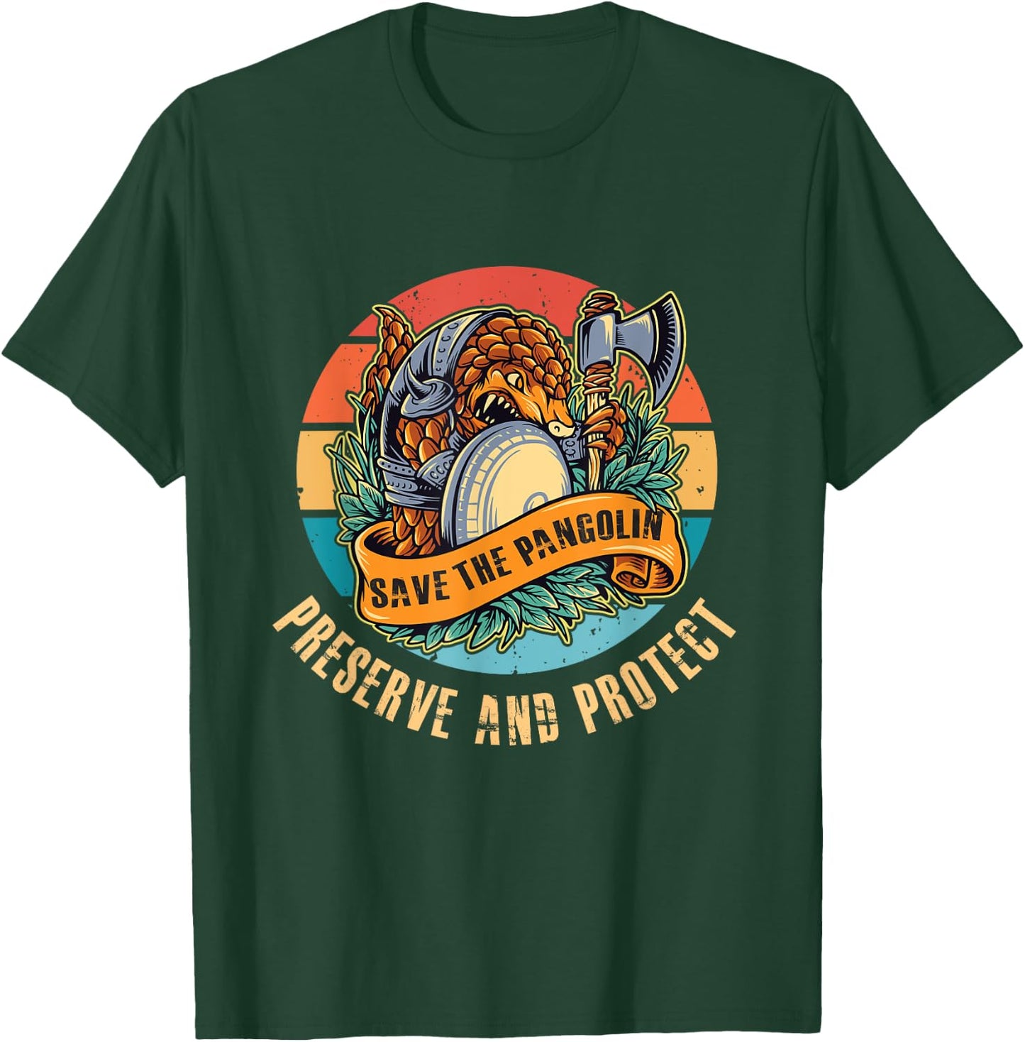 Pangolin warrior Wildlife Conservation Save The Pangolin T-Shirt - T-Shirt | Forest