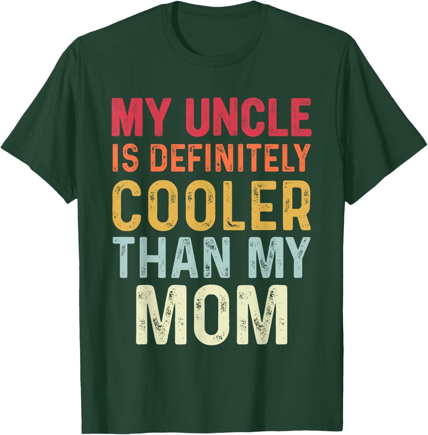 I Love My Uncle Vintage Kids Uncle Niece Nephew Funny Black S T-Shirt - T-Shirt | Forest