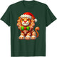 Funny Gingerbread Man Lion Christmas Kids T-Shirt - T-Shirt | Forest