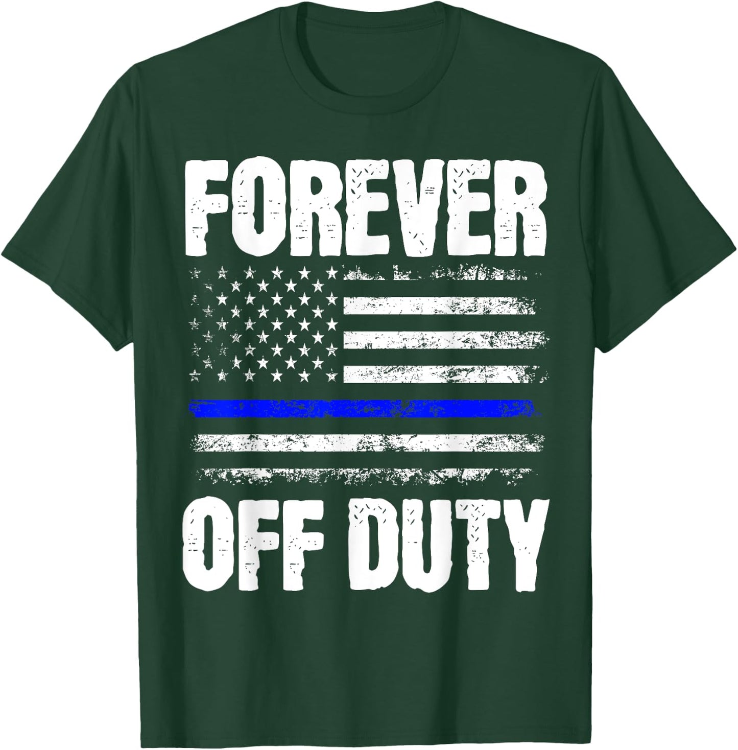 Retired Police Officer Cop T-Shirt - T-Shirt | Forest
