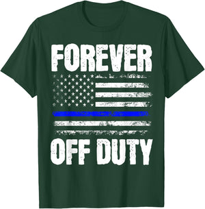 Retired Police Officer Cop T-Shirt - T-Shirt | Forest