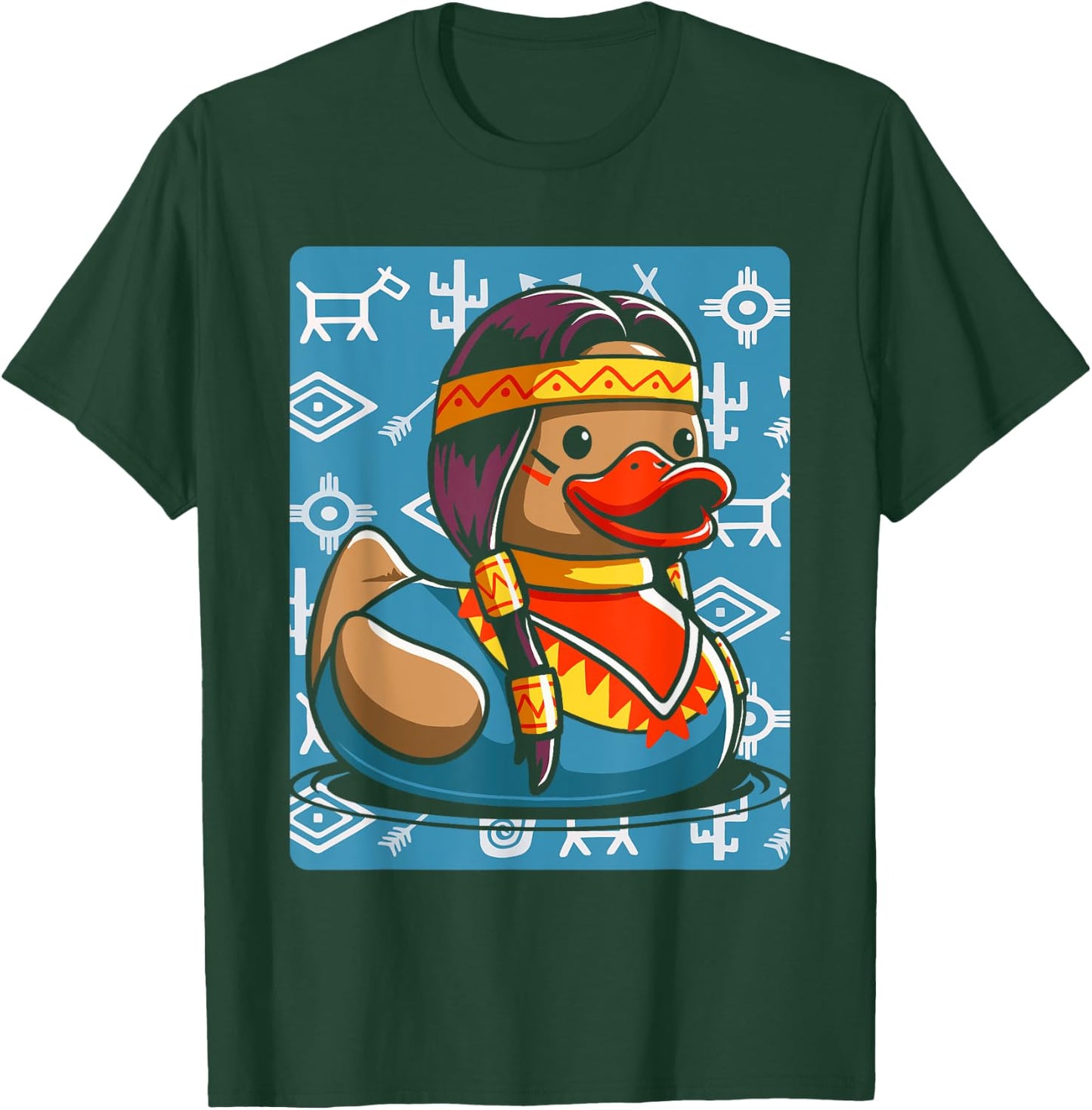 Native American Duck T-Shirt - T-Shirt | Forest
